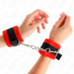 Polsini In Pelliccia Per Principianti Nero-Rosso 30 X 7 Cm - Kink - immagine 4