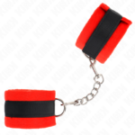 Polsini In Pelliccia Per Principianti Nero-Rosso 30 X 7 Cm - Kink - immagine 2