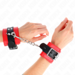 Resistenza Da Polso Rosso Con Cintura Nera Regolabile 17-28 Cm X 6 Cm - Kink - immagine 4