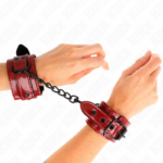 Polsini Da Polso Rosso Scuro 23 X 5 Cm - Kink - immagine 4