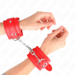 Resistenza Da Polso Semplice Rosso Regolabile 20-23 Cm X 5,5 Cm - Kink - immagine 4