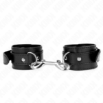 Potenziale Da Polso Fila Di Rivetti Singola Nera Regolabile 17-28 Cm X 5 Cm - Kink
