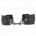 Tenuta Da Polso-Fila Di Rivetti Singola E Fibbia Grande Nera Regolabile 17-28 Cm X 5 Cm - Kink