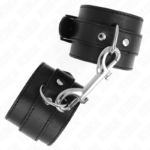 Tenuta Da Polso-Fila Di Rivetti Singola E Fibbia Grande Nera Regolabile 17-28 Cm X 5 Cm - Kink - immagine 2