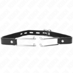 Gancio In Metallo 11.5 Cm Con Cinturino In Similpelle Regolabile 39-58 Cm X 2 Cm - Kink