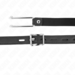 Gancio In Metallo 11.5 Cm Con Cinturino In Similpelle Regolabile 39-58 Cm X 2 Cm - Kink - immagine 4