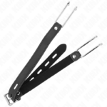 Gancio In Metallo 11.5 Cm Con Cinturino In Similpelle Regolabile 39-58 Cm X 2 Cm - Kink - immagine 2