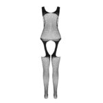 Bs 104 Bodystocking Nero Taglia Unica - Passion - immagine 4