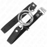 Bavaglio Con O-Ring Multipli 5 Cm Nero 63 X 2,5 Cm - Kink - immagine 2
