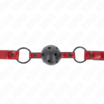 Palla In Similpelle Lucida 4.5 Cm Gag 63.5 X 2 Cm Regolabile 41 X 59 Cm - Kink - immagine 3