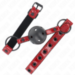 Palla In Similpelle Lucida 4.5 Cm Gag 63.5 X 2 Cm Regolabile 41 X 59 Cm - Kink - immagine 2