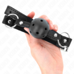 Sfera Cava Dura Nera 4,5 Cm Modello Gag 1 63,5 X 2 Cm - Kink - immagine 4