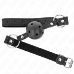 Sfera Cava Dura Nera 4,5 Cm Modello Gag 1 63,5 X 2 Cm - Kink - immagine 2