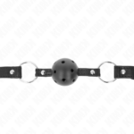 Sfera Cava Dura Nera 4,5 Cm Modello Gag 1 63,5 X 2 Cm - Kink - immagine 3