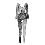 Bs 107 Bodystocking Rosso Taglia Unica - Passion - immagine 3