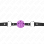 Palla Dura Cava Viola 4.5 Cm Bavaglio 63.5 X 2 Cm - Kink - immagine 3