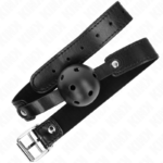 Palla Traspirante Nera 4,5 Cm Bavaglio 65 X 2,5 Cm - Kink - immagine 2