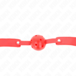 Palla Traspirante Rossa 4,5 Cm Bavaglio 65 X 2,5 Cm - Kink - immagine 4