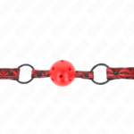 Palla Con Motivo A Diamanti 4.5 Cm Modello Gag 1 64.5 Cm Regolabile 42-60 Cm - Kink - immagine 3