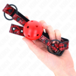 Palla Con Motivo A Diamanti 4.5 Cm Modello Gag 1 64.5 Cm Regolabile 42-60 Cm - Kink - immagine 4