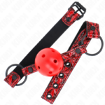 Palla Con Motivo A Diamanti 4.5 Cm Modello Gag 1 64.5 Cm Regolabile 42-60 Cm - Kink - immagine 2