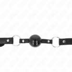 Palla In Tpe Nera 4 Cm Gag 60 X 2 Cm - Kink - immagine 3