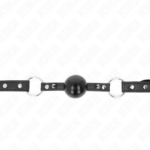 Ball Gag 4 Cm Con Rivetto Punta E Chiusura A Scatto 65 X 2 Cm - Kink - immagine 3
