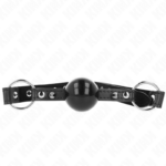 Ball Gag 4 Cm Con Rivetto Punta E Chiusura A Scatto 65 X 2 Cm - Kink