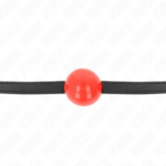 Palla Singola Rossa Gag 4 Cm 65 X 1,5 Cm - Kink - immagine 3