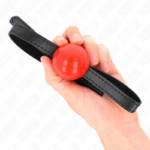 Palla Singola Rossa Gag 4 Cm 65 X 1,5 Cm - Kink - immagine 4