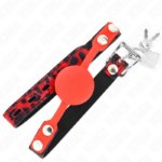 Modello 2 Palla In Silicone 4 Cm Gag Con Serratura 60 X 2 Cm - Kink - immagine 2