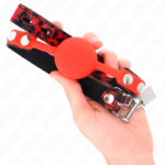 Modello 2 Palla In Silicone 4 Cm Gag Con Serratura 60 X 2 Cm - Kink - immagine 4