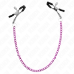 Morsetti Per Capezzoli A Catena Viola 30 Cm - Kink - immagine 3
