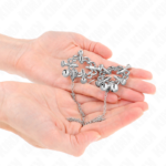Pinze Per Capezzoli A Fiore In Metallo Con Catena - Kink - immagine 4