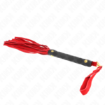 Mini Frusta In Camoscio Rosso 30 Cm - Kink - immagine 5