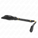 Mini Frusta In Camoscio Nero 30 Cm - Kink - immagine 5