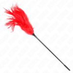 Piume Multiple Rosse Tickle 45 Cm - Kink - immagine 3