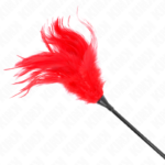 Piume Multiple Rosse Tickle 45 Cm - Kink - immagine 5