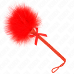 Bacchetta In Corda Di Nylon Con Piume Tickle E Fiocco Rosso 25 Cm - Kink