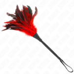 Piume Di Pollo Sollegato A Forma Di Corno Rosso 36 Cm - Kink