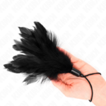 Piume Tickle Con Manico In Corda Base In Plastica 15 Cm - Kink - immagine 2