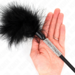Piume Tickle Con Manico Strass 50 Cm - Kink - immagine 6