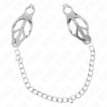 Pinze Per Capezzoli Trifoglio Giapponese Con Catena Argento 30 Cm - Kink