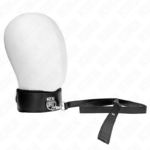 Collana Con Guinzaglio 116 Cm Con Borchie In Argento Modello 4 Nero Regolabile 40-48 Cm X 6 Cm - Kink - immagine 2