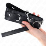 Collare Con Cintura 65 Cm Con Cinturino Nero 54 X 4,5 Cm - Kink - immagine 4