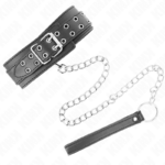 Collana Con Cinturino 65 Cm Fibbie Argento Regolabile 33-46 Cm X 5,5 Cm - Kink - immagine 5