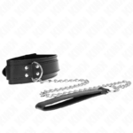 Collana Con Cinturino 65 Cm Fibbie Argento Regolabile 33-46 Cm X 5,5 Cm - Kink