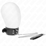 Collana Con Cinturino 65 Cm Fibbie Argento Regolabile 33-46 Cm X 5,5 Cm - Kink - immagine 2
