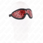 Fascia Con Motivo A Diamanti Rossi 20,5 X 6 Cm - Kink - immagine 3