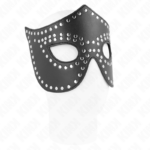 Maschera In Similpelle Con Rivetti Modello 2 30 X 12 Cm - Kink - immagine 2